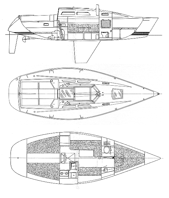 Drawing of Santana 30-30PC