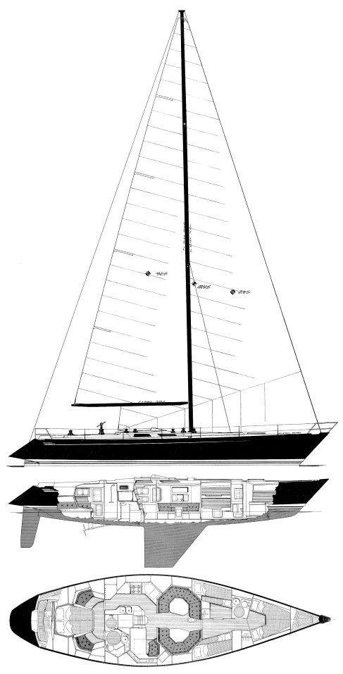 Drawing of Baltic 55 DP