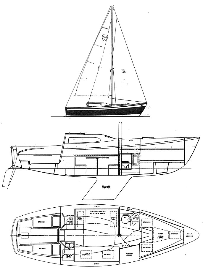 Drawing of Columbia 26 MK 2