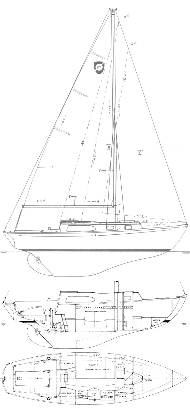 Drawing of Columbia 29 MKII