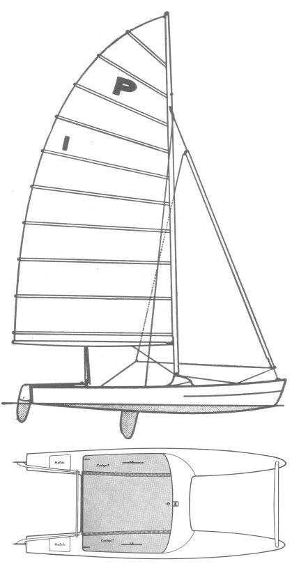 Drawing of Pacific Catamaran