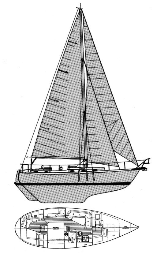 Drawing of Nor'sea 37