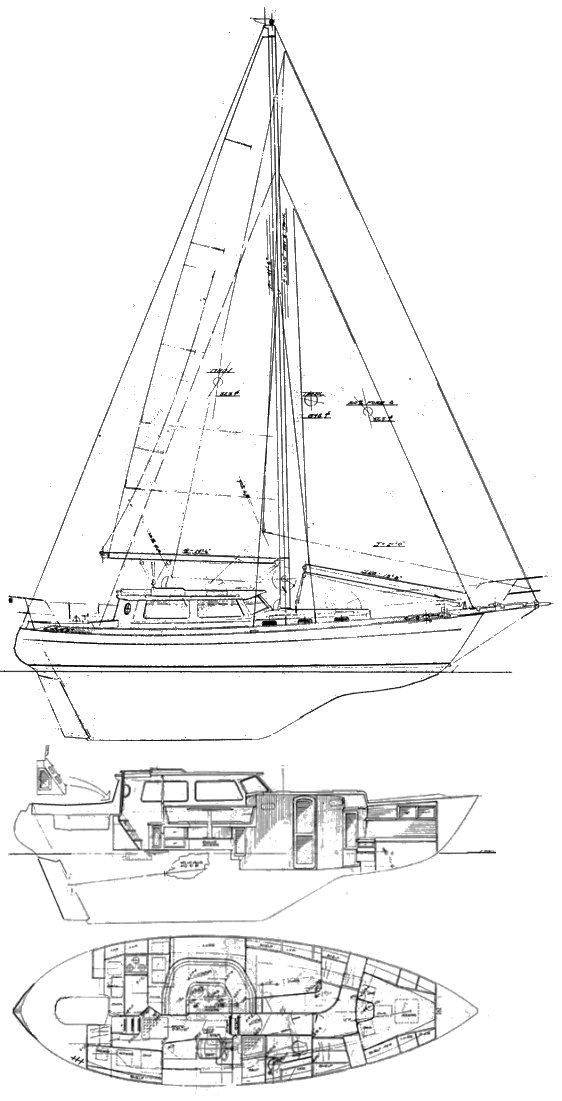 Drawing of Baba 40 Pilot House