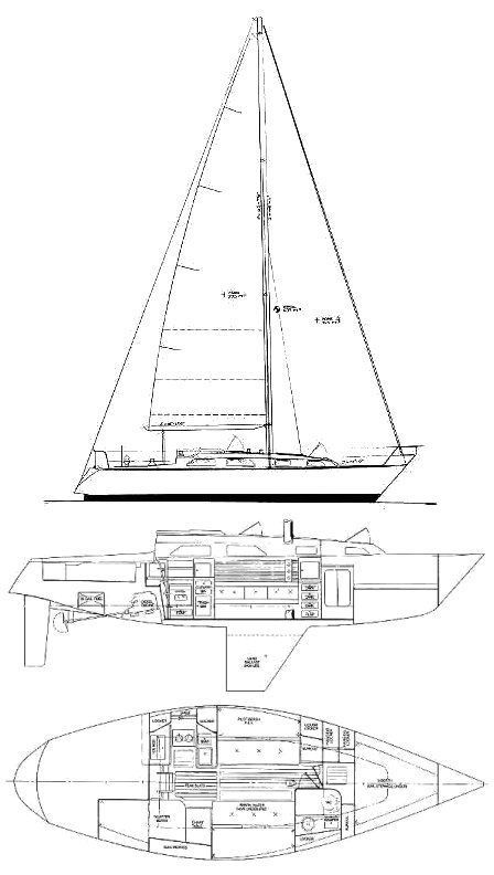 Drawing of Pearson 37