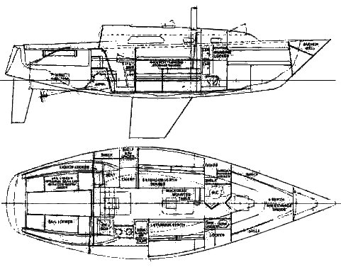 Drawing of Pearson 32