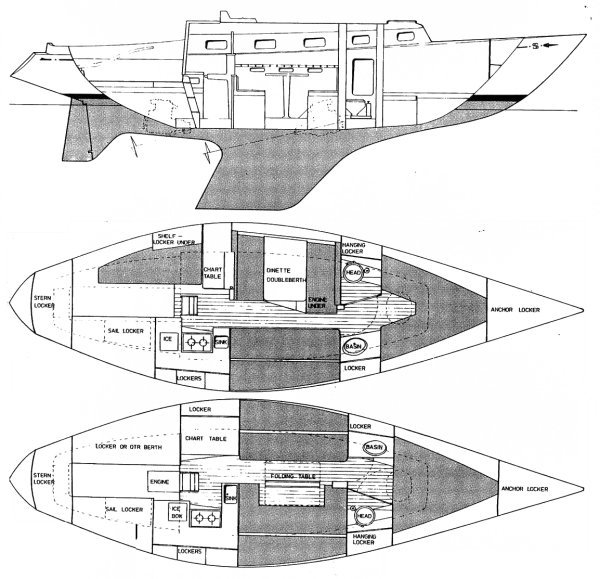Drawing of Swarbrick S&S 34
