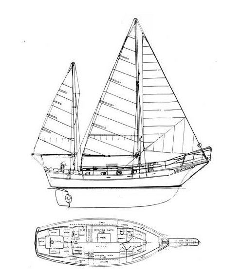 Drawing of Island Trader 38