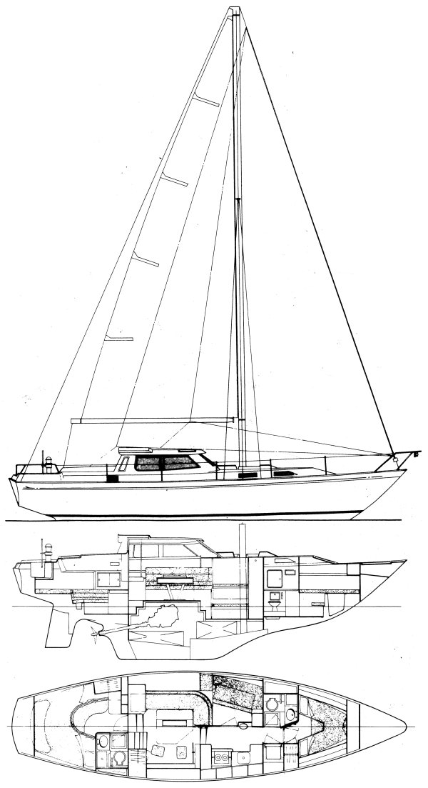 Drawing of Nicholson 40 DS
