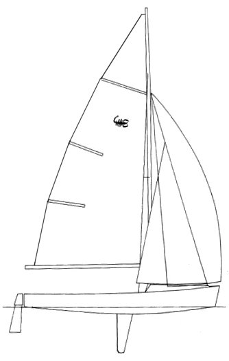 Drawing of Scorpion Dinghy