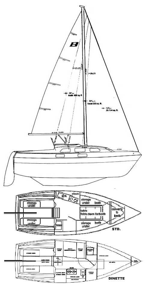 Drawing of Buccaneer 240