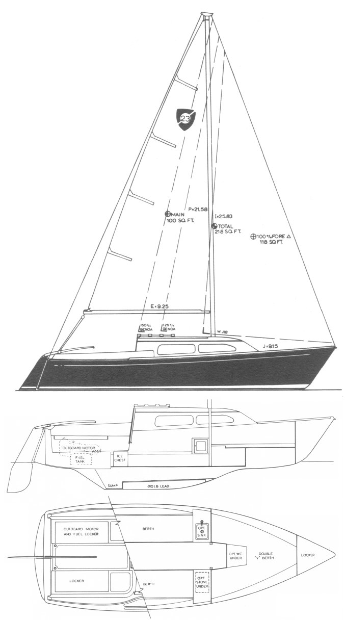 Drawing of Columbia T-23