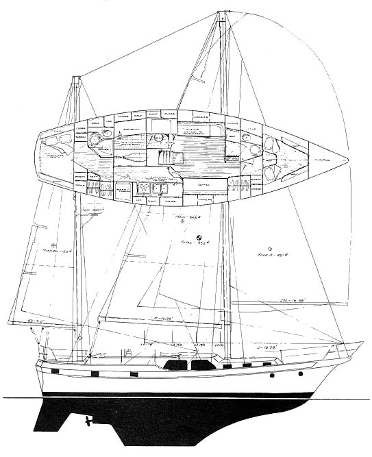 Drawing of Antigua 44