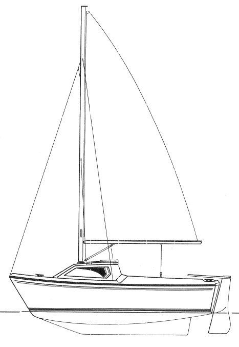 Drawing of Jeanneau Cap 450