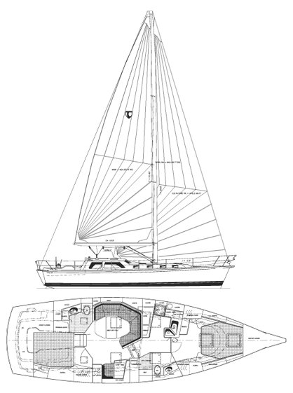 Drawing of Tartan 4400