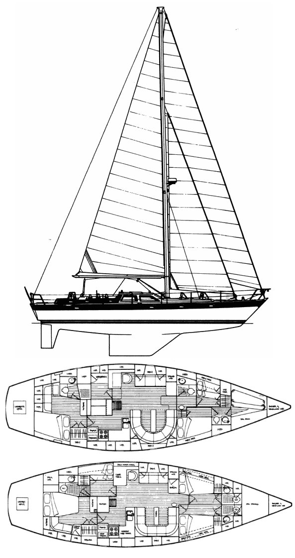 Drawing of Oyster 53 (Holman & Pye)
