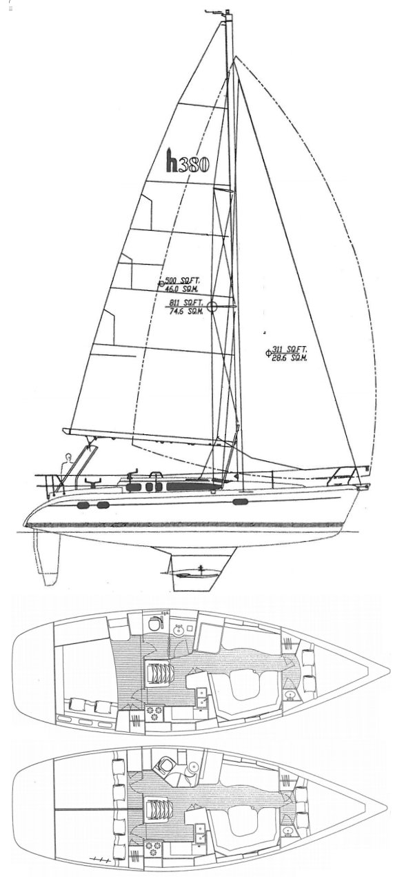 Drawing of Hunter 380