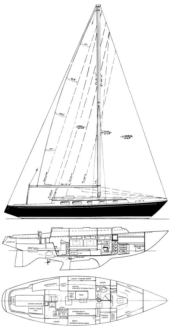 Drawing of Pearson 39