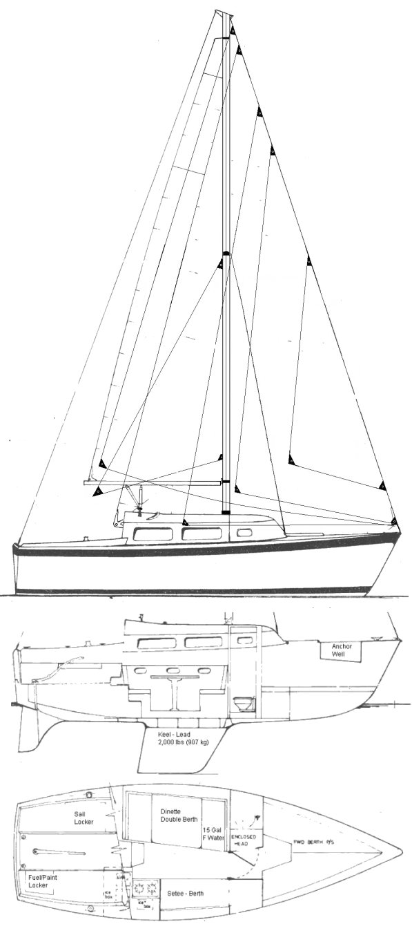 Drawing of Spacesailer 24