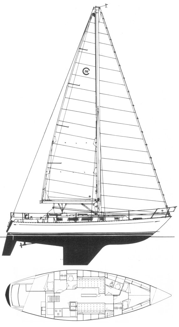 Drawing of Cal 39 MK III