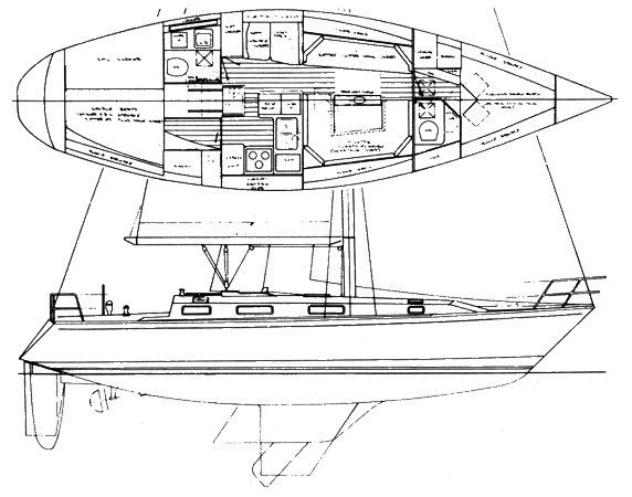 Drawing of Pearson 39-2