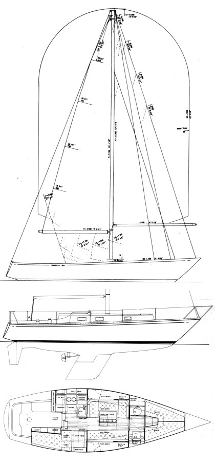 Drawing of Norlin 34 MK I