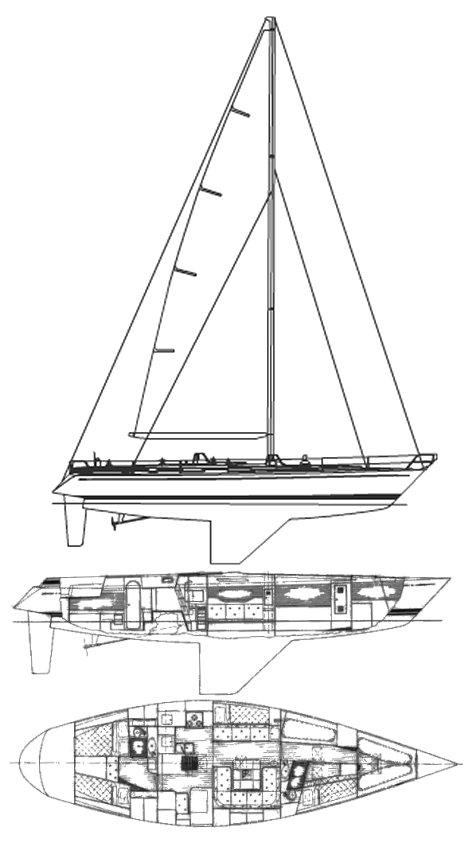 Drawing of Swan 51