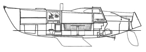 Drawing of Columbia 34 MK II SD