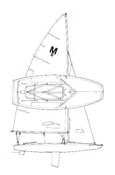 Drawing of M-16 Scow