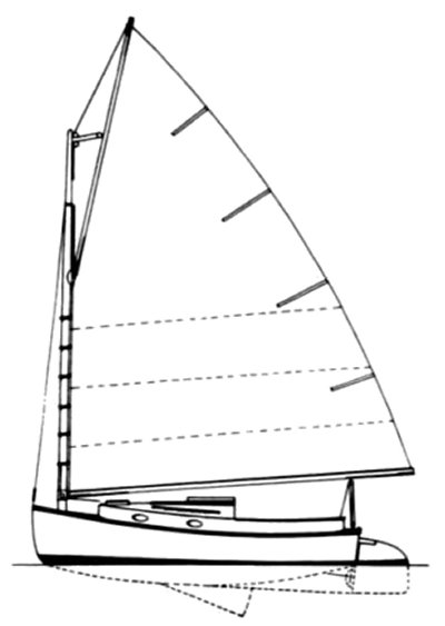 Drawing of Marshall 22 Sloop