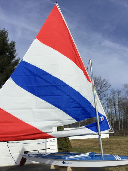 14 foot Sunfish Sailboat by AMF with trailer included 