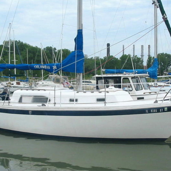 28 foot columbia sailboat