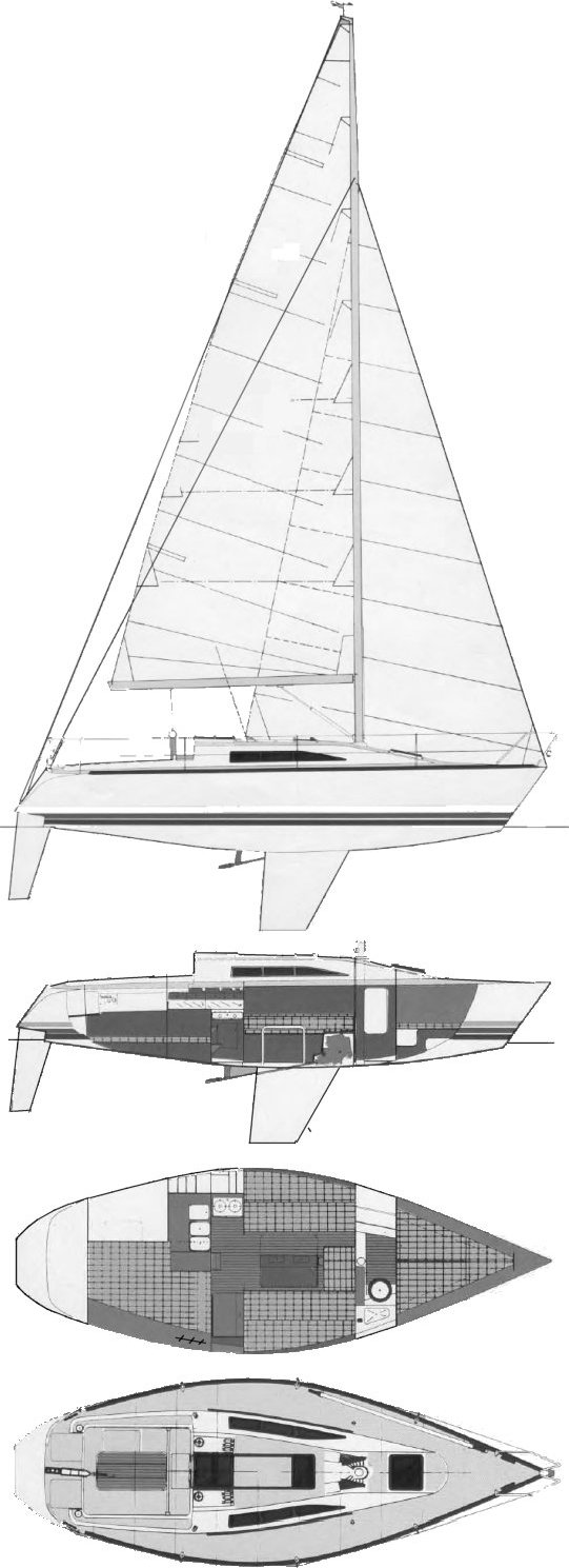 x 95 sailboat review
