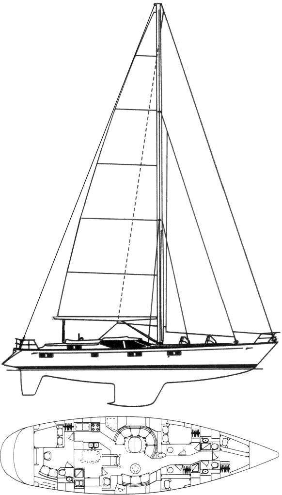 Drawing of Oyster 61
