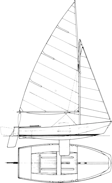 Drawing of Mirror Dinghy (Int)