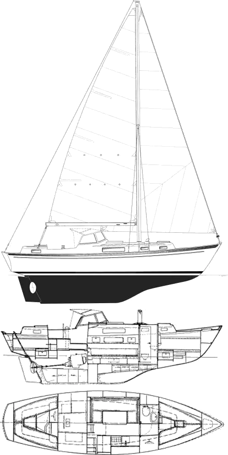 hallberg rassy 312 sailboatdata