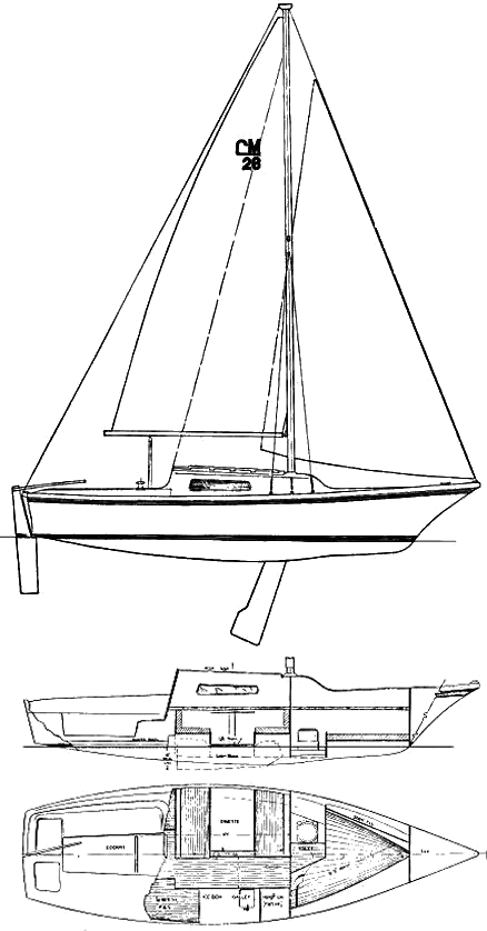 Drawing of Clipper Marine 26