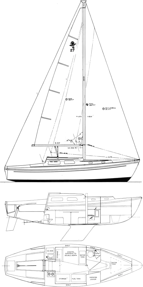 tripp lentsch 29' sailboat