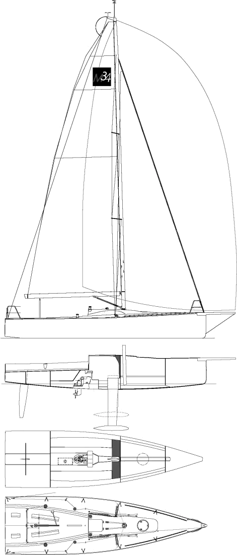 Drawing of Archambault M34
