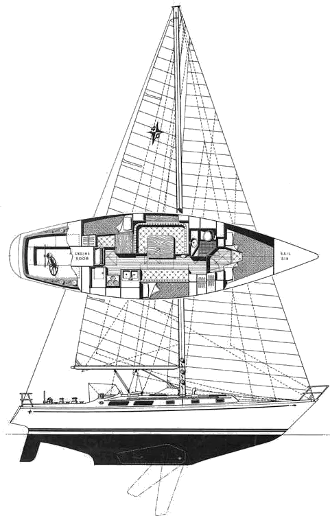Drawing of Gulfstar 40 (Hood)