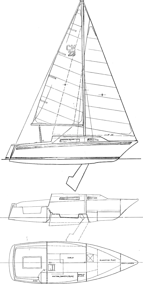 Drawing of Clipper Marine 23