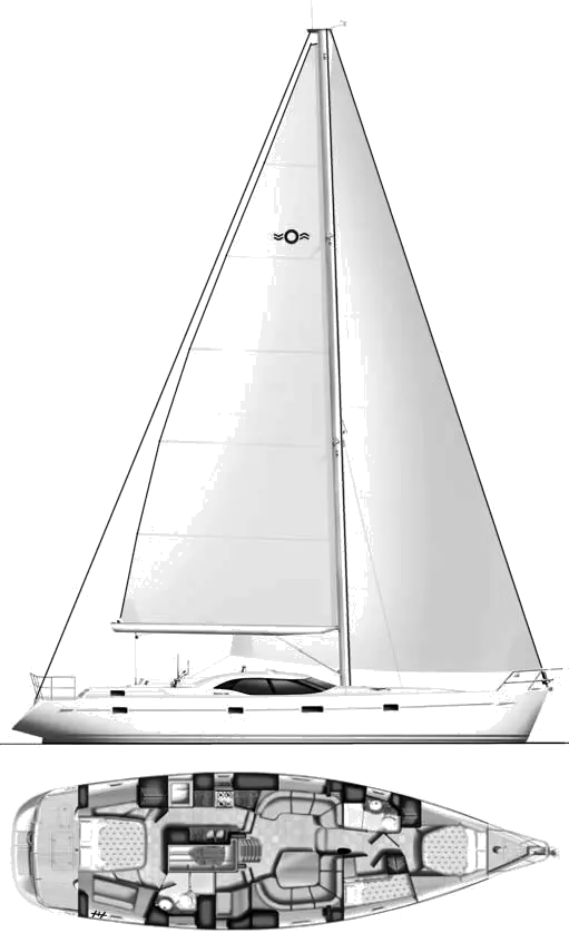 Drawing of Oyster 54 (Humphreys)