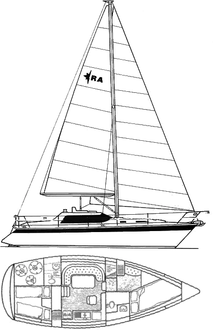Drawing of Westerly Riviera 35