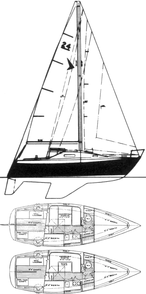 Drawing of Seafarer 24