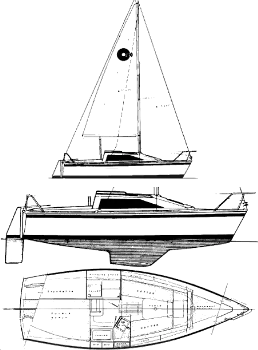Drawing of O'Day 240