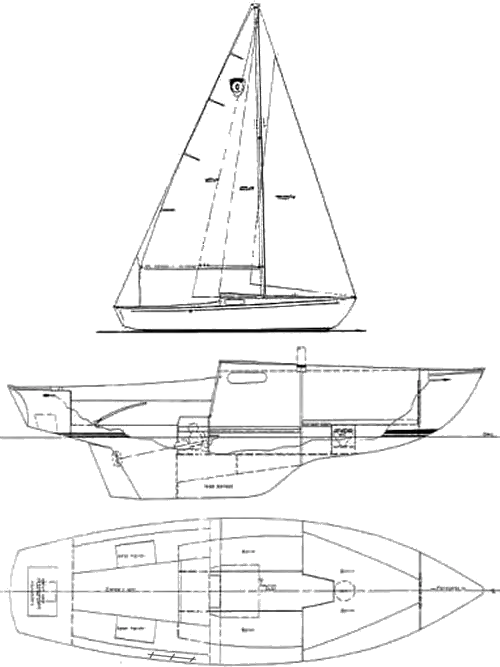 Drawing of Columbia 24 Challenger
