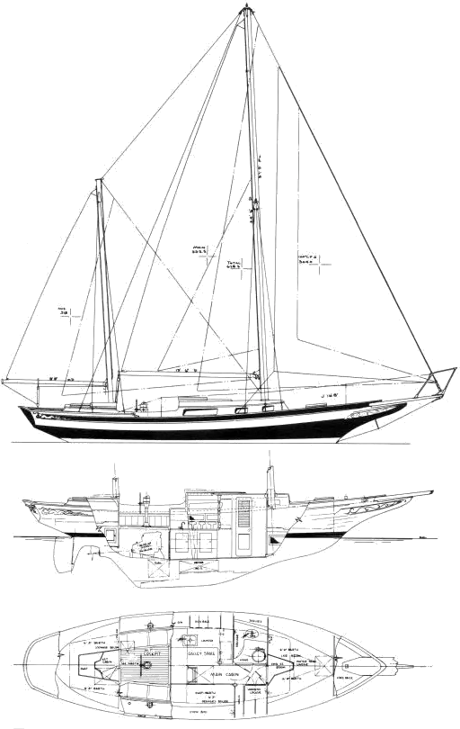 Drawing of Privateer 35