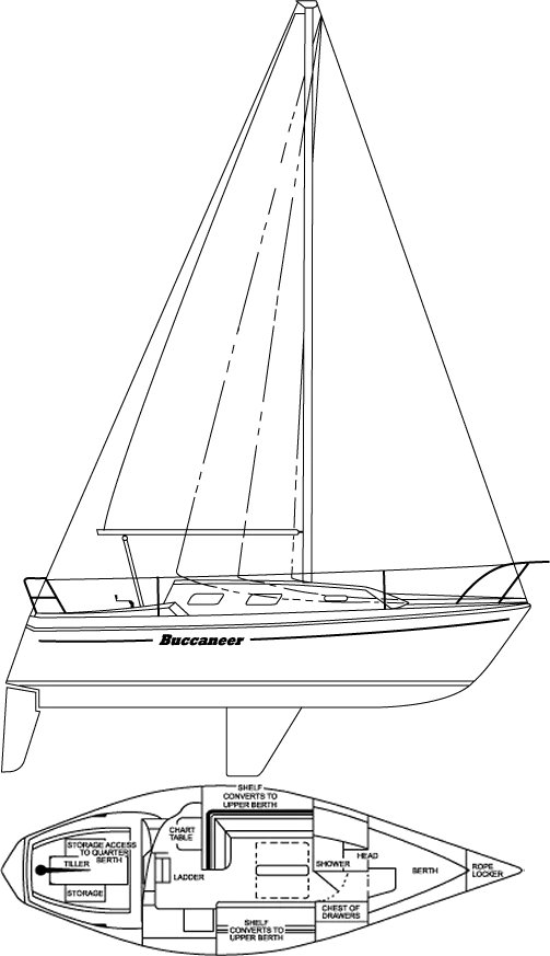 Drawing of Buccaneer 335