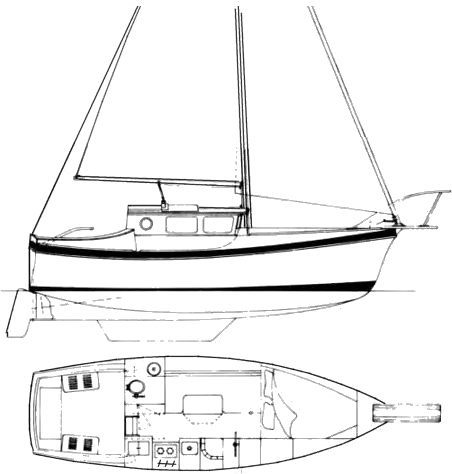Drawing of Nor'sea 26 Pilothouse
