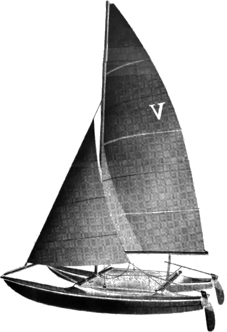 Drawing of Venture 15 Catamaran (1970)