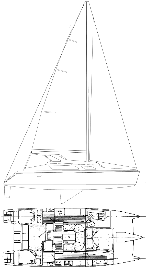 speed catamaran sailboat